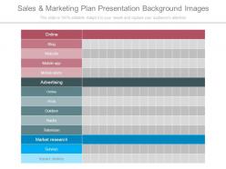 Sales and marketing plan presentation background images