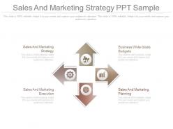 Sales and marketing strategy ppt sample