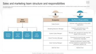 Sales And Marketing Team Structure And Responsibilities Boosting Profits With New And Effective Sales