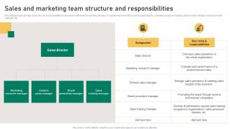 Sales And Marketing Team Structure And Responsibilities Implementation Guidelines For Sales MKT SS V