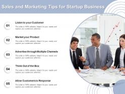 Sales and marketing tips for startup business