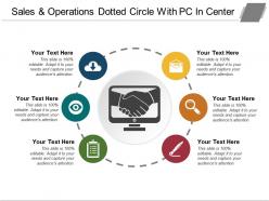 Sales And Operations Dotted Circle With Pc In Center