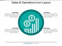 Sales and operations icon layout