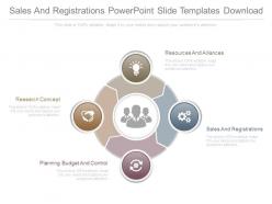 Sales and registrations powerpoint slide templates download