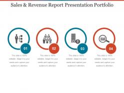 Sales And Revenue Report Presentation Portfolio