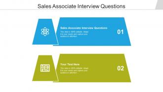 Sales associate interview questions ppt powerpoint presentation portfolio files cpb