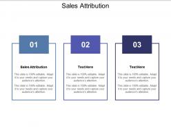 Sales attribution ppt powerpoint presentation infographics background cpb