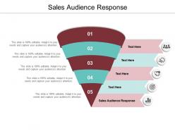 Sales audience response ppt powerpoint presentation show background cpb