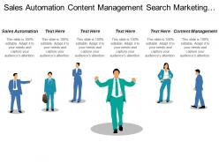 Sales automation content management search marketing marketing automation