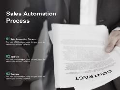 Sales automation process ppt powerpoint presentation show guide cpb