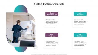 Sales Behaviors Job In Powerpoint And Google Slides Cpb