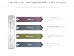 Sales benchmark index template powerpoint slide influencers