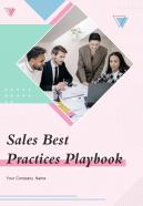 Sales Best Practices Playbook Report Sample Example Document