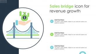Sales Bridge Icon For Revenue Growth