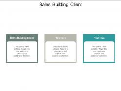 Sales building client ppt powerpoint presentation styles display cpb