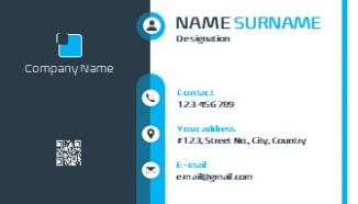Sales business card template design