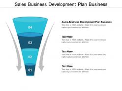 Sales business development plan business ppt powerpoint presentation pictures model cpb