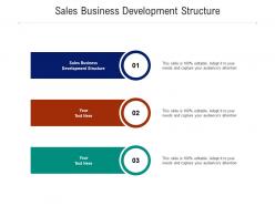 Sales business development structure ppt powerpoint presentation icon slide download cpb