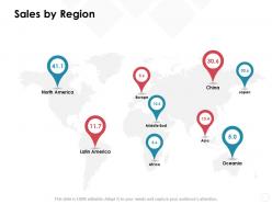 Sales by region location country map ppt powerpoint presentation gallery files