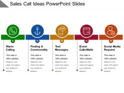 Sales call ideas powerpoint slides
