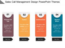 Sales call management design powerpoint themes