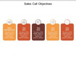 Sales call objectives ppt powerpoint presentation infographic template background image cpb