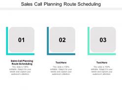 Sales call planning route scheduling ppt powerpoint presentation portfolio background cpb