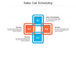 Sales call scheduling ppt powerpoint presentation model inspiration cpb