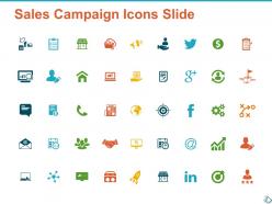 Sales campaign icon slide ppt powerpoint presentation diagram graph charts