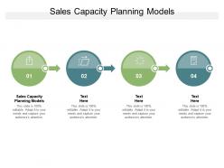 Sales capacity planning models ppt powerpoint presentation show example cpb