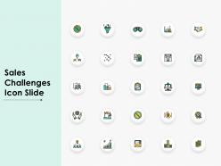 Sales challenges icon slide l284 ppt powerpoint presentation icon