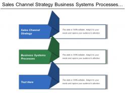 Sales channel strategy business systems processes financial strategies