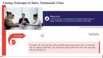 Sales Closing Techniques To Seal The Deal Training Ppt Good Captivating