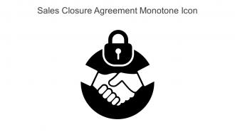 Sales Closure Agreement Monotone Icon In Powerpoint Pptx Png And Editable Eps Format