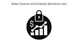 Sales Closure And Analysis Monotone Icon In Powerpoint Pptx Png And Editable Eps Format