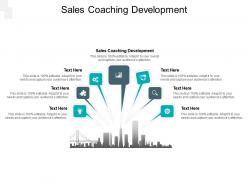 Sales coaching development ppt powerpoint presentation professional slide cpb