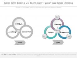 Sales cold calling vs technology powerpoint slide designs