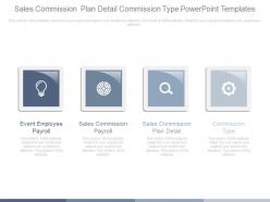 Sales commission plan detail commission type powerpoint templates