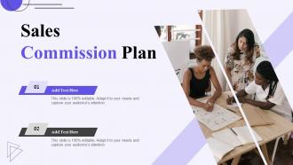 Sales Commission Plan Ppt Powerpoint Presentation File Designs