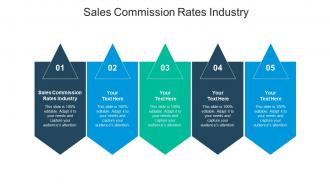 Sales commission rates industry ppt powerpoint presentation pictures file formats cpb