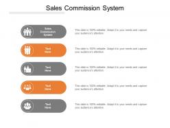 Sales commission system ppt powerpoint presentation outline ideas cpb