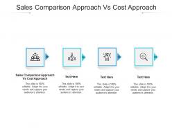 Sales comparison approach vs cost approach ppt powerpoint presentation infographics cpb