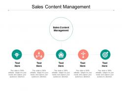 Sales content management ppt powerpoint presentation file background cpb