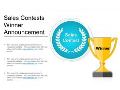 Sales contests winner announcement