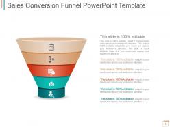 Sales conversion funnel powerpoint template