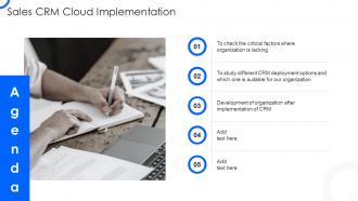 Sales CRM Cloud Implementation Sales CRM Cloud Implementation Agenda