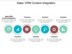 Sales crm content integration ppt powerpoint presentation outline demonstration cpb
