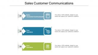 Sales customer communications ppt powerpoint presentation icon infographic template cpb