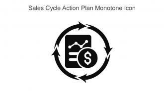 Sales Cycle Action Plan Monotone Icon In Powerpoint Pptx Png And Editable Eps Format