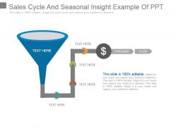 Sales cycle and seasonal insight example of ppt